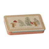 Metal Box Christmas Mice