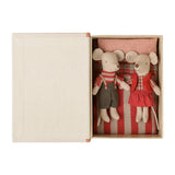 Little Sister And Brother In Book Christmas Mice