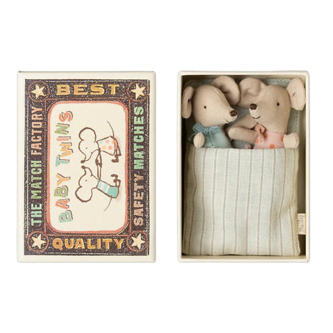 Twins Baby Mice In Matchbox