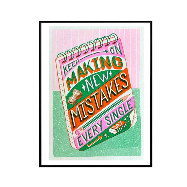 Risograph Print A5 Make Mistakes