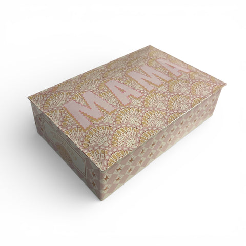 Tin box of chocolate with Mama on the lid