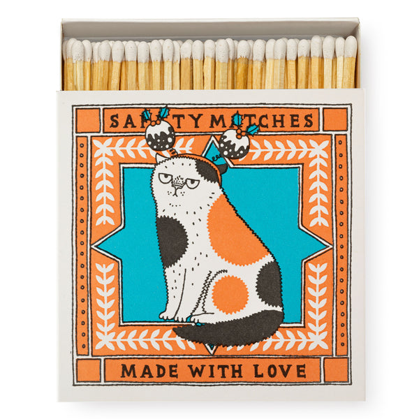Boxed Matches Charlotte Farmer Christmas Cat