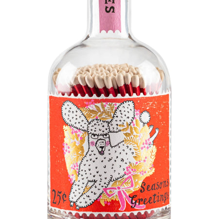 Matches In Glass Season's Greetings Poodle