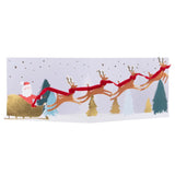 Santa's Sleigh 3D Christmas Card