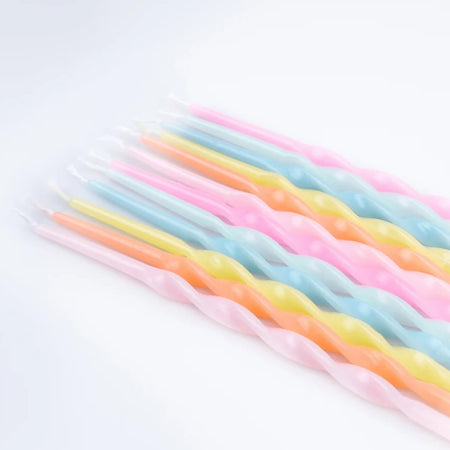 Party Candles Pastel Rainbow
