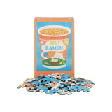 mini puzzle with a ramen pot and puzzle pieces