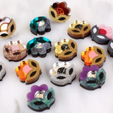 Flora Mini Stud Earrings Orange
