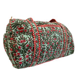 Duffle Bag Mint Floral