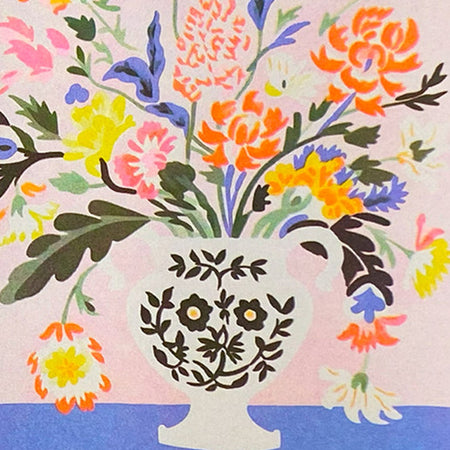 Print Risograph Modern Dutch Flowers