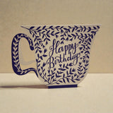 Birthday Card Tea Cup