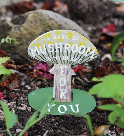 Card Stand Up Mushroom In My Heart For You