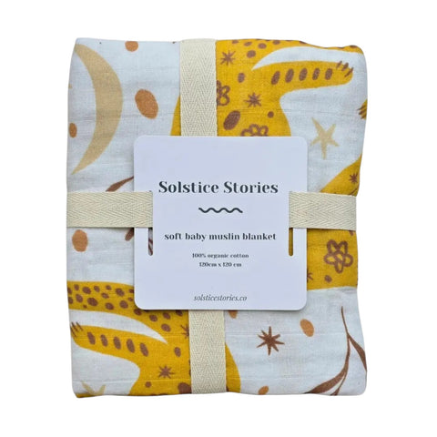 Swaddle Blanket Large Muslin Tigers