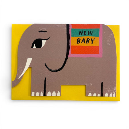 New Baby Card Elephant