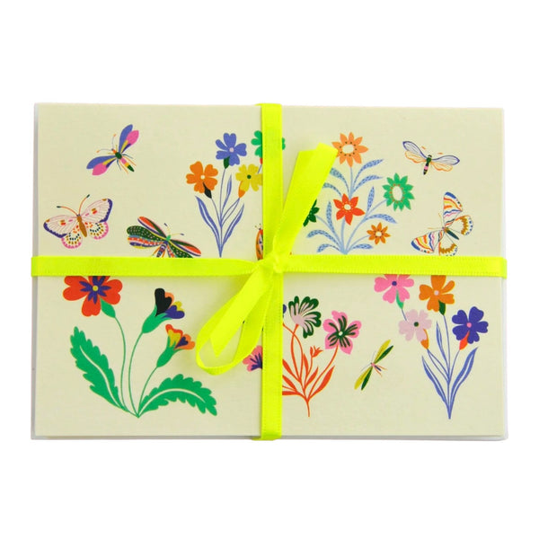 Notecard Set 8 Cards Birds And Bees