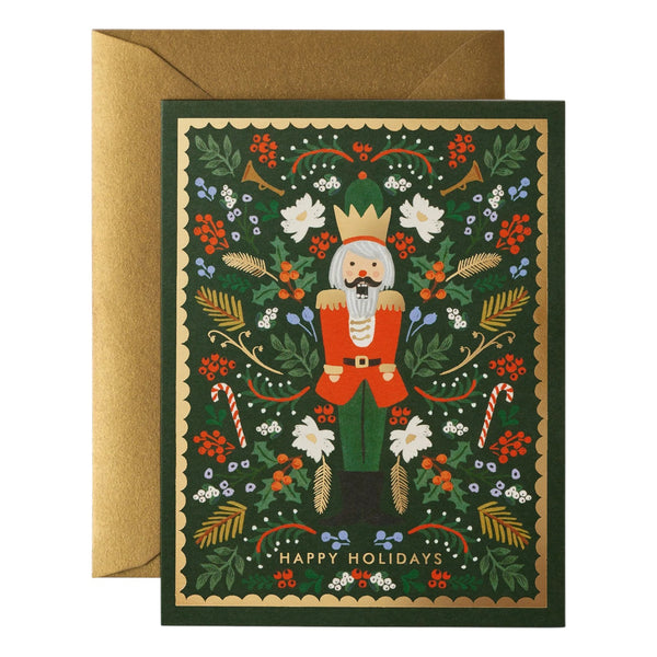 Christmas Card Evergreen Nutcracker