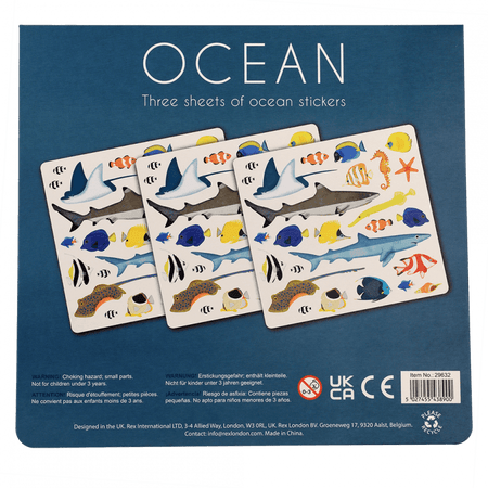 Stickers Ocean Animals Sharks