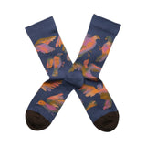 Bonne Maison Socks Mid Calf Oiseaux Denim