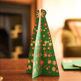 Christmas Card Pop Up Patterned Tree