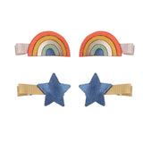 Hair Clips Over The Rainbow Mini Clip Set