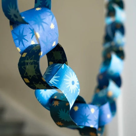 Paper Chain Kit Blue And Yellow