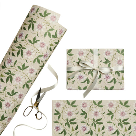 Wrapping Paper Sheet Passion Flower