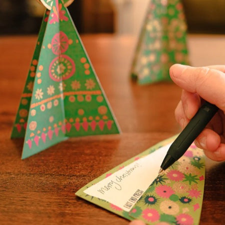 Christmas Card Pop Up Ornament Tree