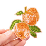 Patch iron On Embroidered Peach