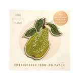 Patch iron On Embroidered Pear