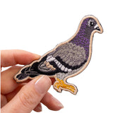 Patch iron On Embroidered Pigeon