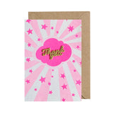 Thank You Card Pink Sunshine