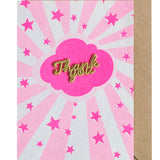 Thank You Card Pink Sunshine