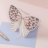 Card Pink Moth