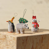 Bristle Polar Bear Decoration