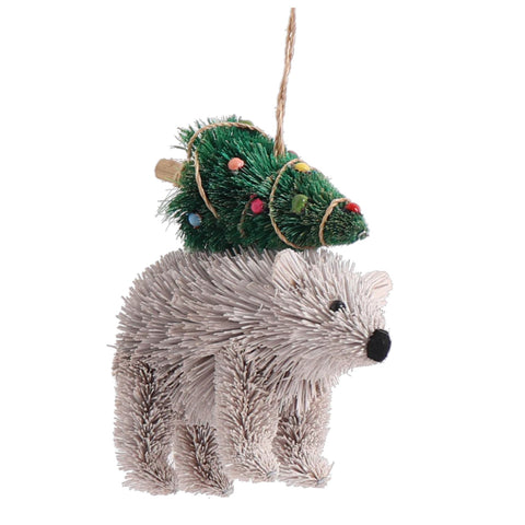 Bristle Polar Bear Decoration