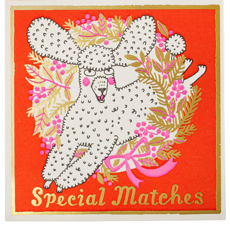 Boxed Matches Christmas Poodle