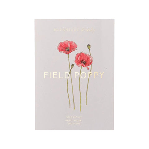 Seed Packet Field Poppy