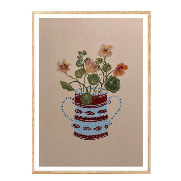 A5 Print Apricot Nasturtium