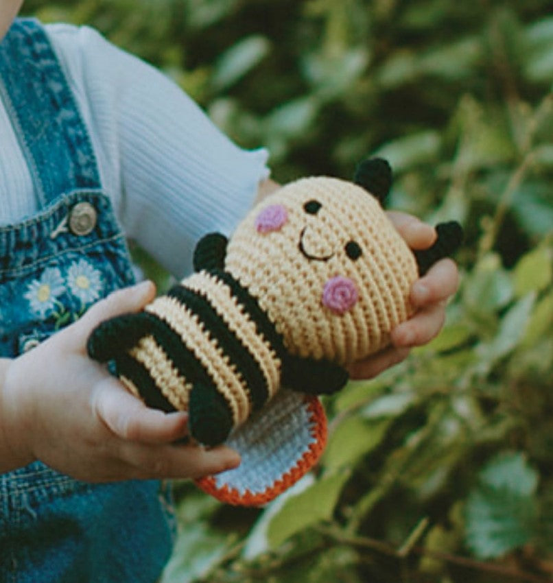Bee Rattle Organic Cotton Bumble Bee – m.a.d.e.