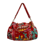 Duffle Bag Red Botanical