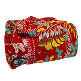 Duffle Bag Red Botanical