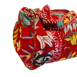 Duffle Bag Red Botanical