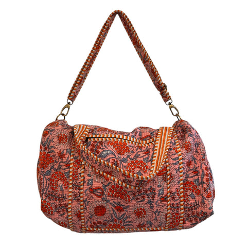 Duffle Bag Red Floral