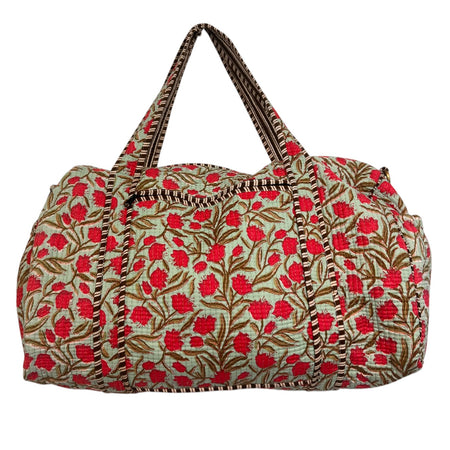 Duffle Bag Cerise Flower