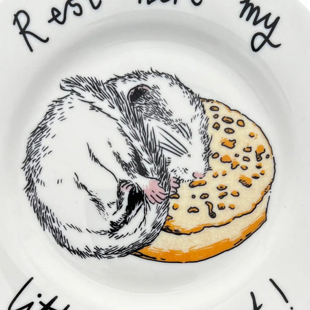 Plate China Rest Here My Crumpet