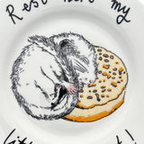 Plate China Rest Here My Crumpet