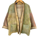 Jacket Kantha Reversible Spring Green