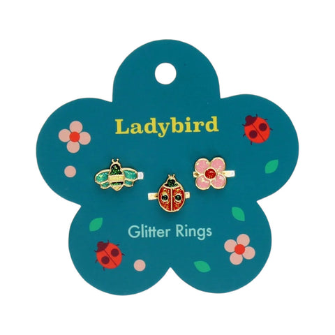 Glitter Rings Ladybird