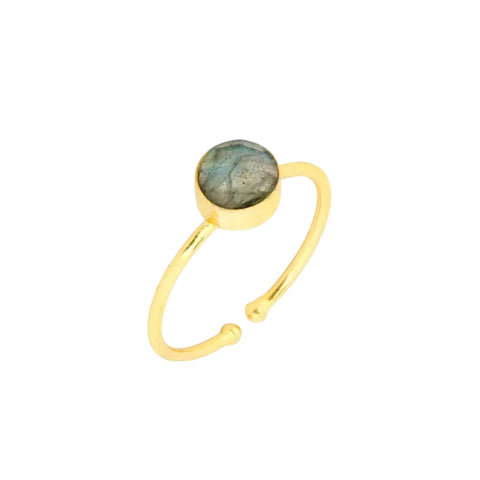 Ring Adjustable Size Dotty Labradorite