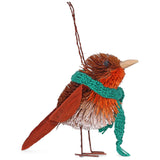 Bristle Robin with Scarf Decoration