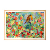 A3 Limited Edition Print Robin And Strawberries
